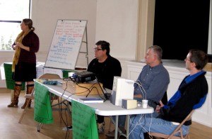 Holly Madrigal, John Sakowicz, Richard Cooper, Andy Schexnaydre. wealth forum 3 25 12 300x196